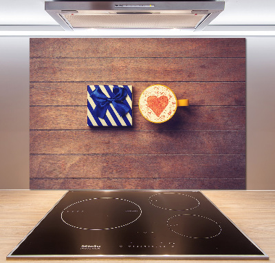 Platte für Küchenrückwand Kaffee und ein Geschenk