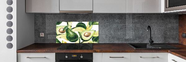 Glasrückwand für die küche Avocado