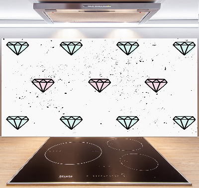 Platte für Küchenrückwand Diamanten