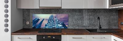 Küchen wandpaneel Wolkenkratzer