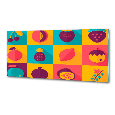Platte für Küchenrückwand Fruchtsymbole