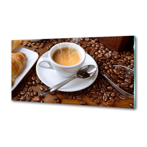 Glasrückwand für die küche Aromatischer Kaffee