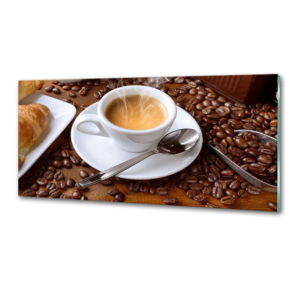 Glasrückwand für die küche Aromatischer Kaffee