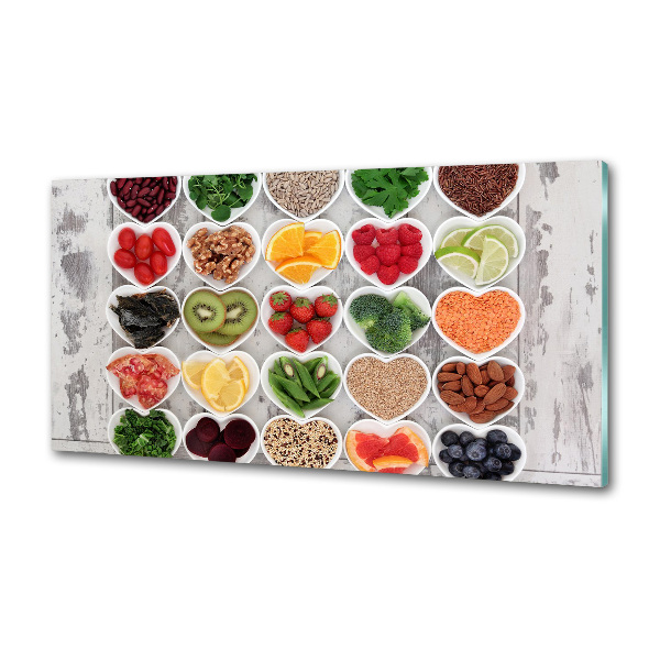 Platte für Küchenrückwand Gesunde Ernährung