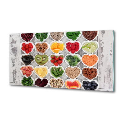 Platte für Küchenrückwand Gesunde Ernährung