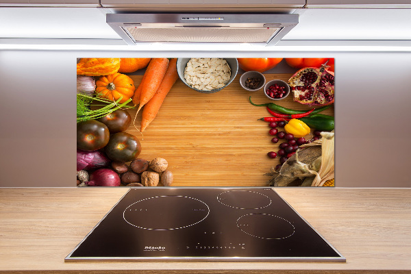 Küchen wandpaneel Herbstgemüse