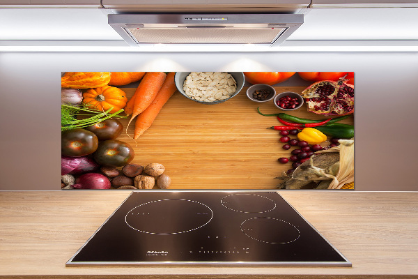 Küchen wandpaneel Herbstgemüse