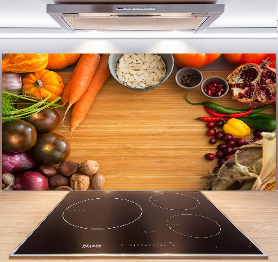 Küchen wandpaneel Herbstgemüse