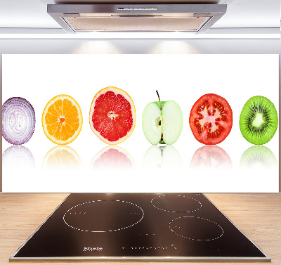Glasrückwand für die küche Obst und Gemüse