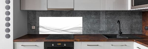 Glasrückwand für die küche Abstrakte Wellen