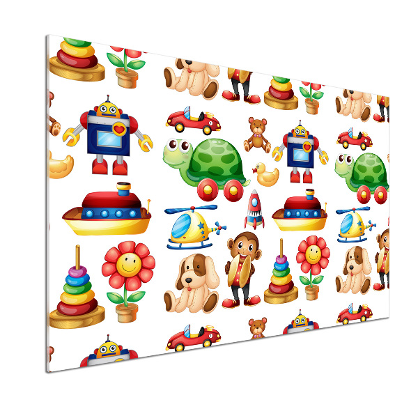 Glasrückwand für die küche Spielzeug