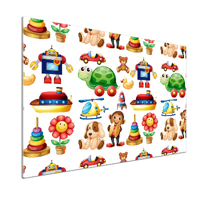 Glasrückwand für die küche Spielzeug