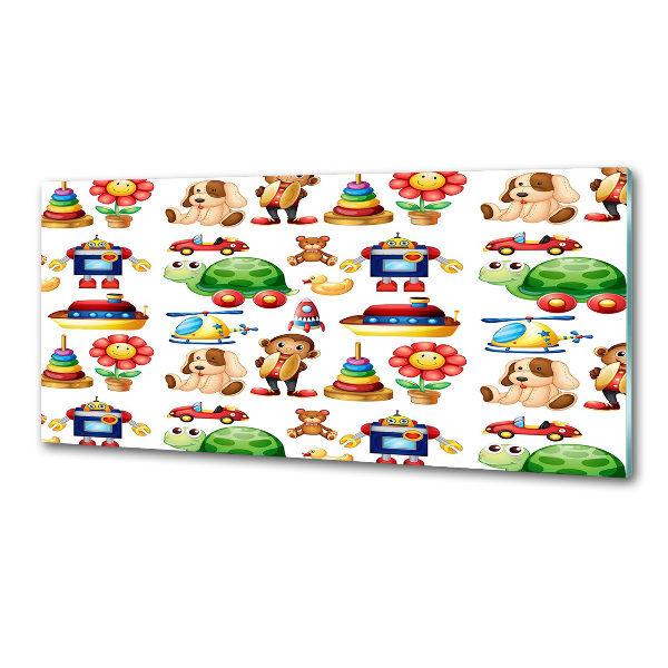 Glasrückwand für die küche Spielzeug