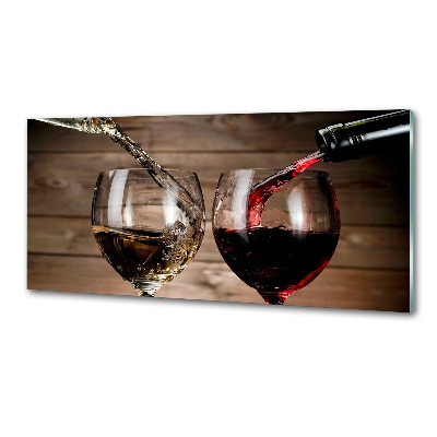 Küchen wandpaneel Zwei Gläser Wein
