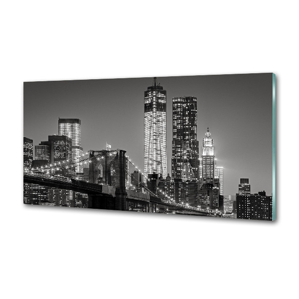 Küchen wandpaneel Manhattan bei Nacht
