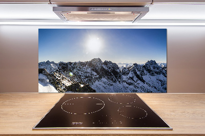 Platte für Küchenrückwand Winter in den Tatra-Bergen