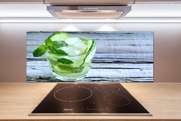 Glasrückwand für die küche Gurkenwasser