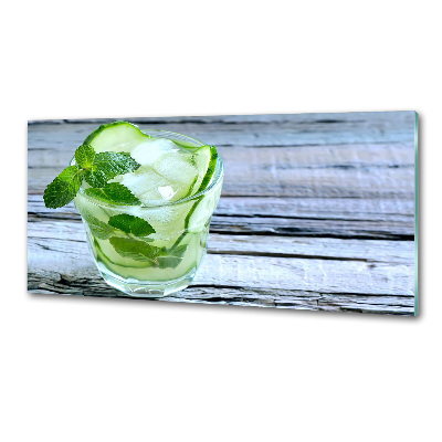 Glasrückwand für die küche Gurkenwasser