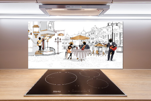 Küchen wandpaneel Kaffeehaus