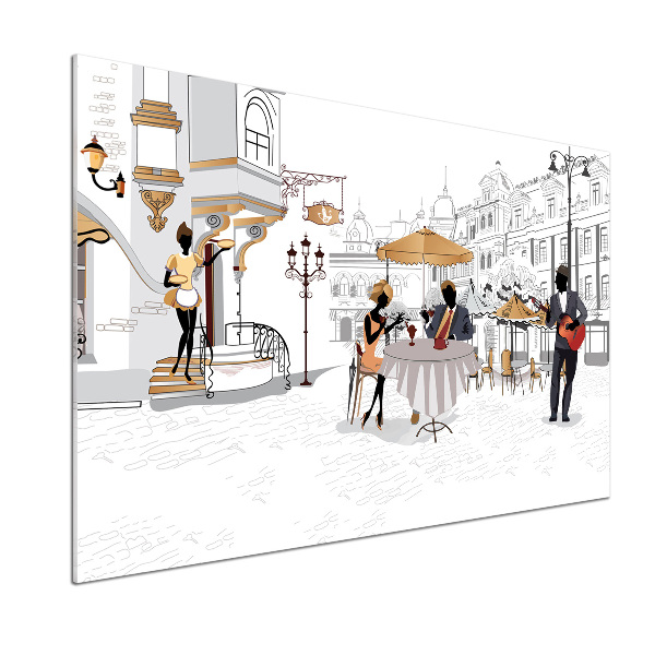 Küchen wandpaneel Kaffeehaus