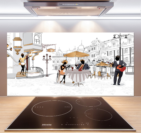 Küchen wandpaneel Kaffeehaus