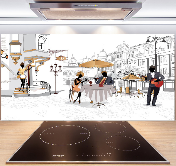 Küchen wandpaneel Kaffeehaus