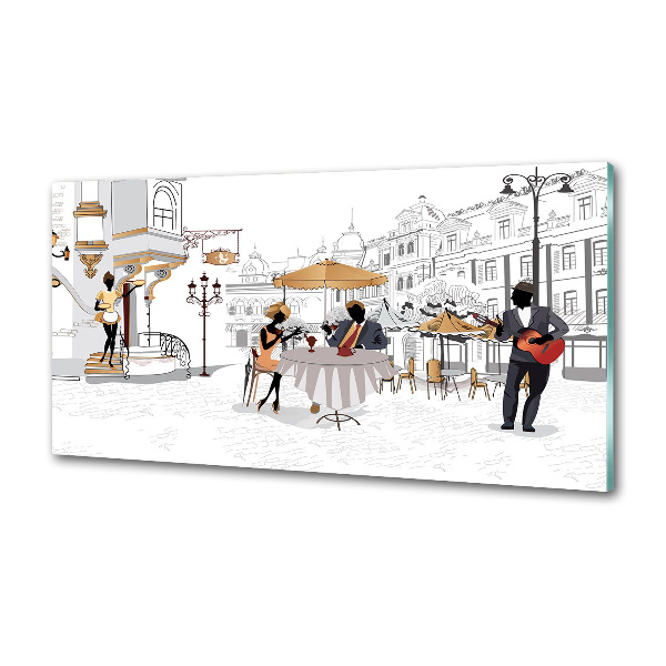 Küchen wandpaneel Kaffeehaus