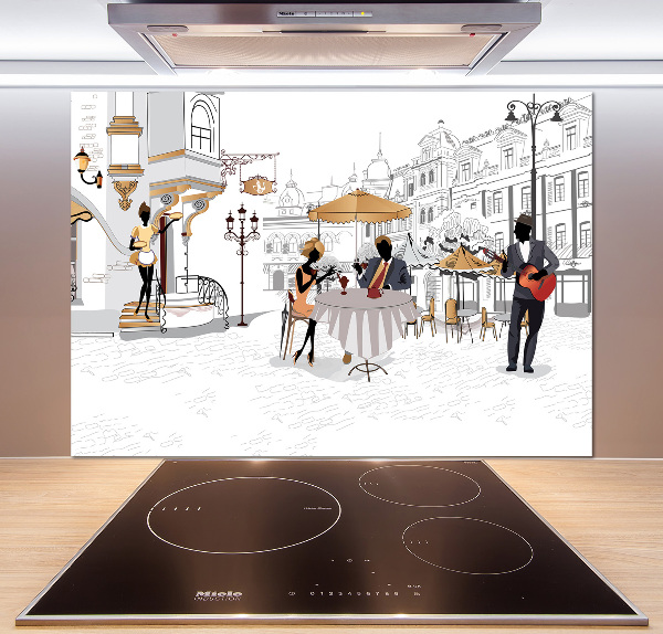 Küchen wandpaneel Kaffeehaus