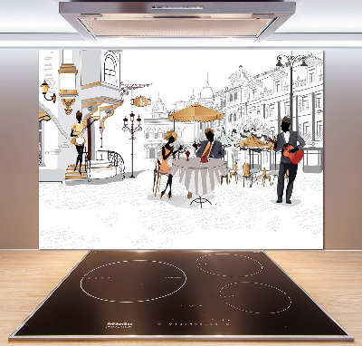 Küchen wandpaneel Kaffeehaus