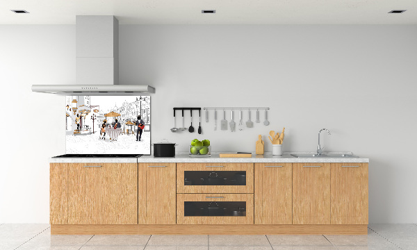 Küchen wandpaneel Kaffeehaus