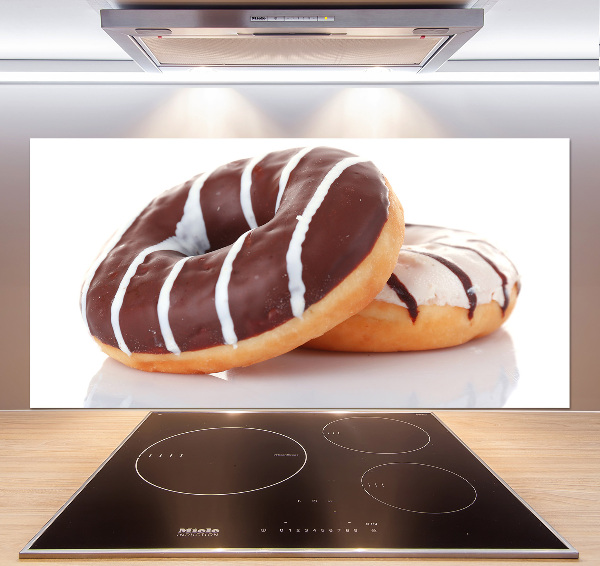 Platte für Küchenrückwand Schokoladen-Donuts