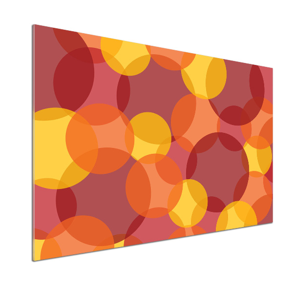 Glasrückwand für die küche Bunte Kreise