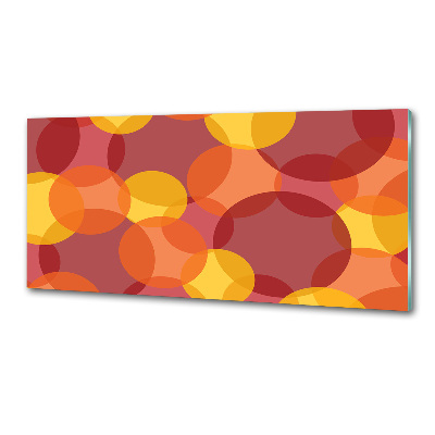 Glasrückwand für die küche Bunte Kreise