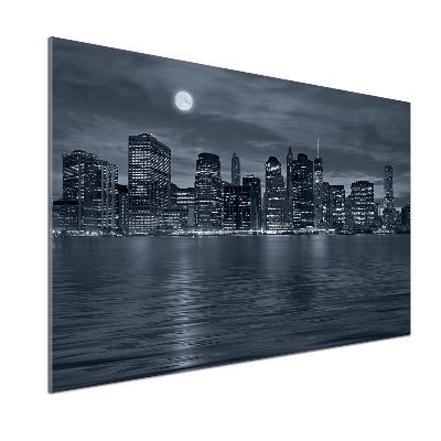 Platte für Küchenrückwand New York bei Nacht