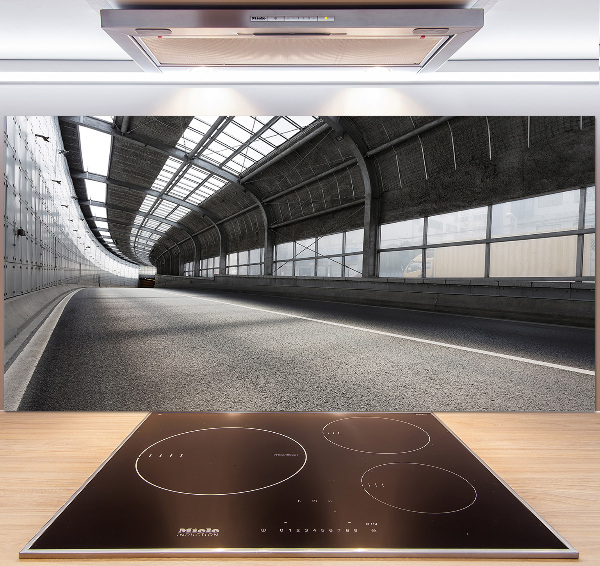 Küchen wandpaneel Straße im Tunnel