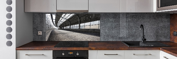 Küchen wandpaneel Straße im Tunnel