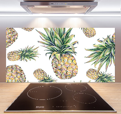 Glasrückwand für die küche Ananas
