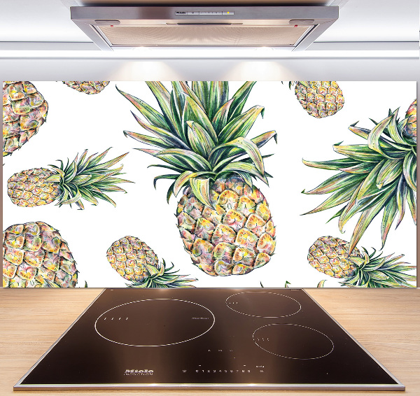 Glasrückwand für die küche Ananas