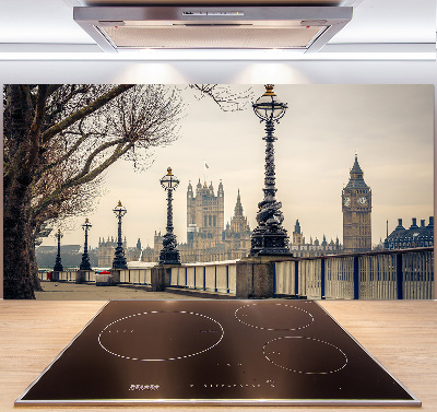 Glasrückwand für die küche London im Herbst