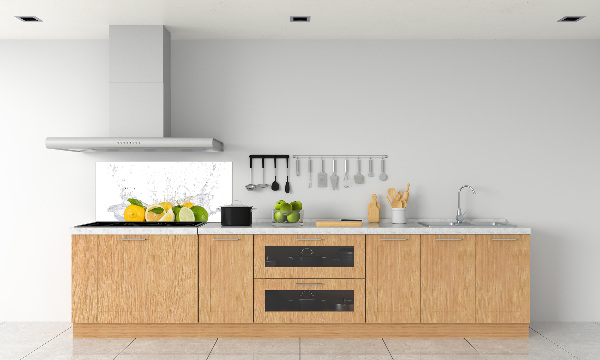 Platte für Küchenrückwand Zitrusfrüchte und Wasser