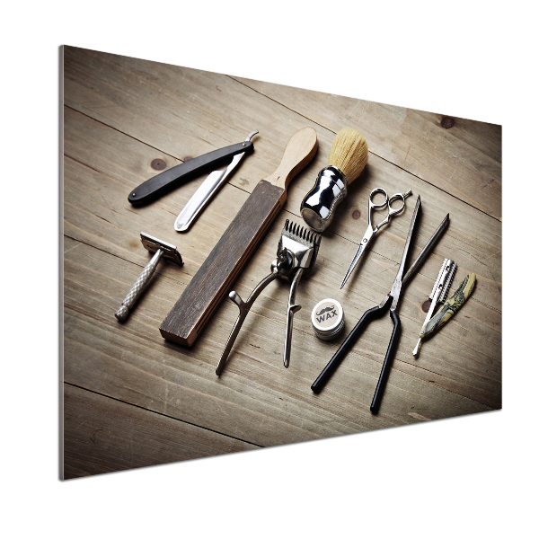 Glasrückwand für die küche Herrenfriseur