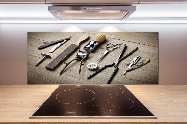 Glasrückwand für die küche Herrenfriseur