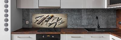 Glasrückwand für die küche Herrenfriseur