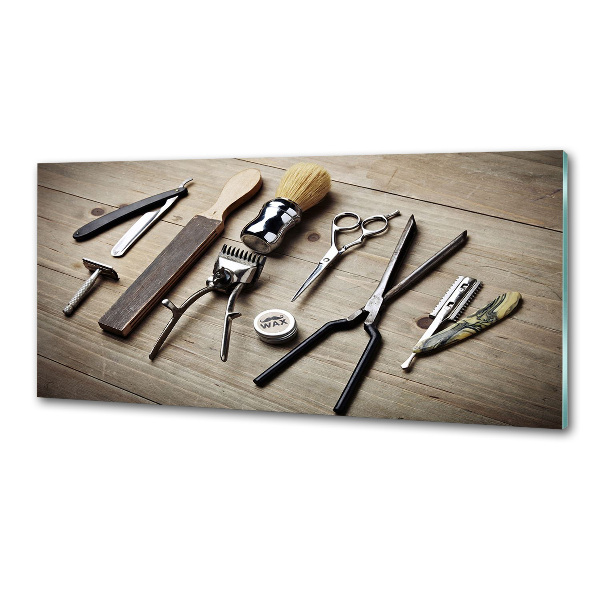 Glasrückwand für die küche Herrenfriseur