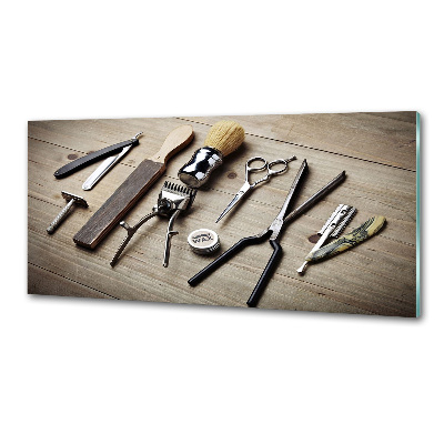 Glasrückwand für die küche Herrenfriseur