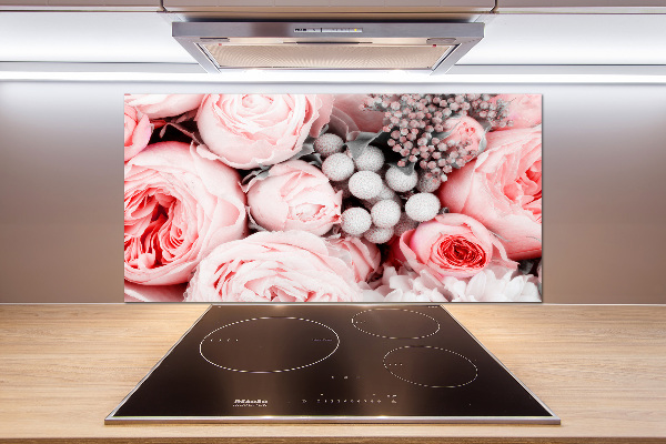 Glasrückwand für die küche Ein Blumenstrauß