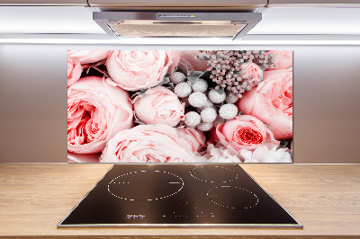 Glasrückwand für die küche Ein Blumenstrauß