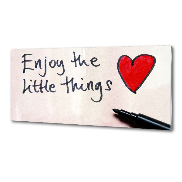 Glasrückwand für die küche Kleine Dinge