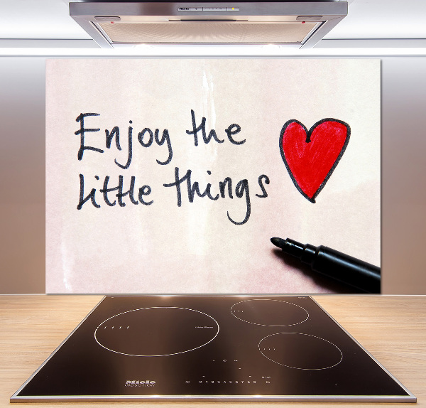 Glasrückwand für die küche Kleine Dinge