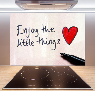 Glasrückwand für die küche Kleine Dinge